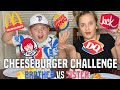 Blinfolded cheeseburger challenge!