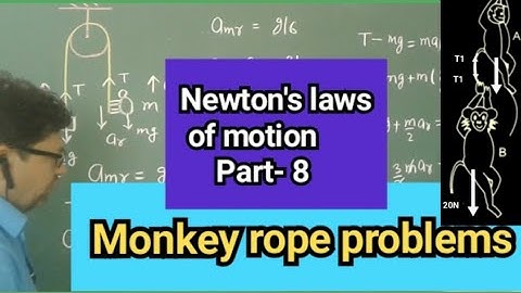 Monkey rope problems ll Newton