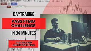 Pass FTMO Challenge in 34 Minutes (1 trade 5 Second Chart) | ICT Student US100 NASDAQ AM Session