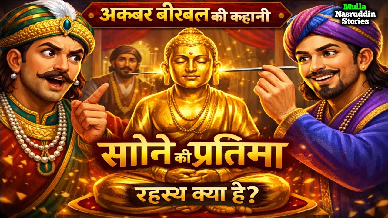  सोनी की प्रतिमा का रहस्य क्या है, अकबर बीरबल की कहानी Akbar Birbal ki kahani | Stories of Akbar Bir
