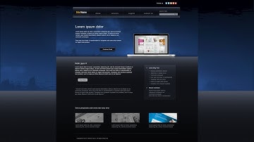Photoshop Tutorial Web Design With Big Navigation Menu