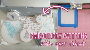 Drawing 6 New Embroidery Patterns with my Cricut
