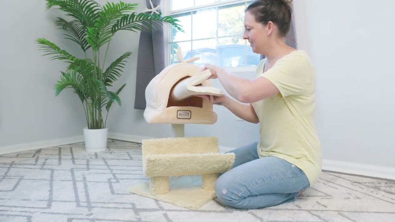 New Model X3007 Armarkat Premium Cat Tree with Condo, Jackson Galaxy Approved