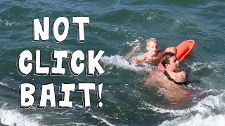 8 YEAR OLD ALMOST DROWNS AT CLIFFS (NOT CLICK BAIT)!