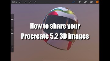 How to share your Procreate 5.2 3D images
