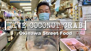 LIVE Coconut Crab (Yashigani) Has Another Surprise For Me! PARASITES!! Okinawa Street Food