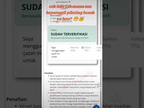 Bapak/ibu sudah cek