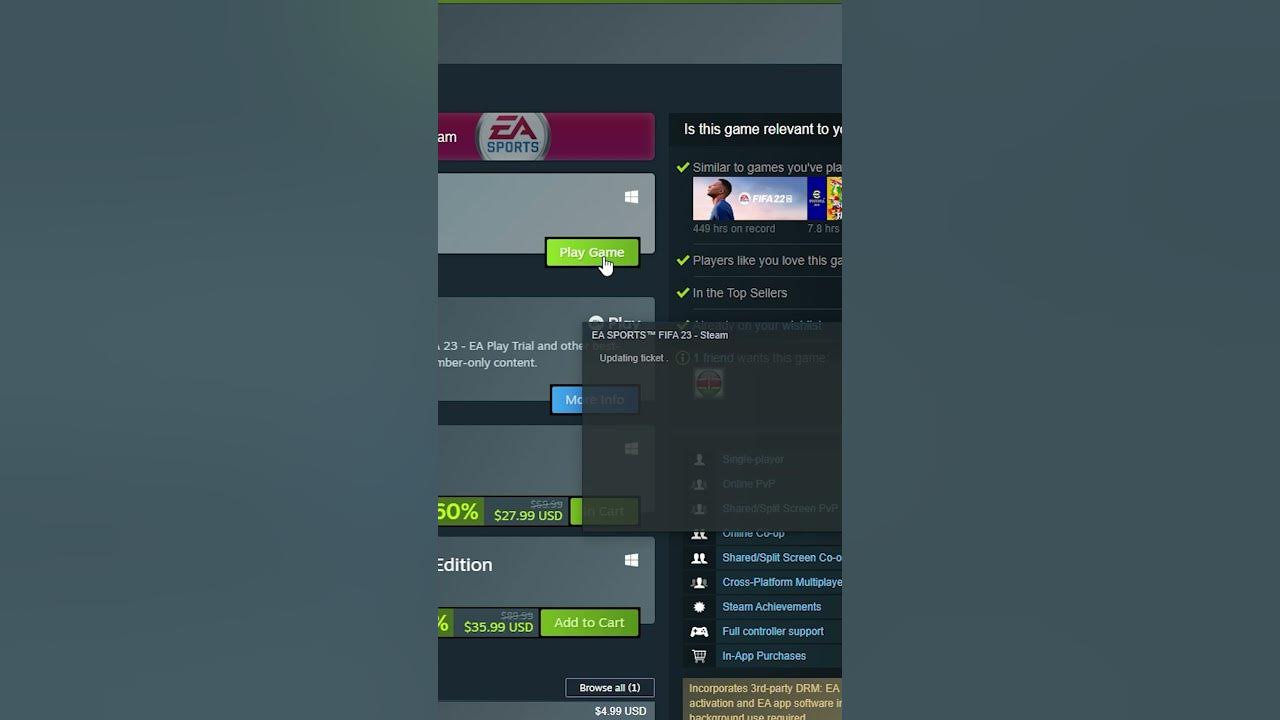 HOW TO PLAY OR RUN FIFA 23 FROM STEAM 