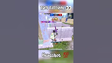 TDM Tutorials | Headshot 💯| Bgmi Tips and Tricks #tdm #tipsandtricks #pubg
