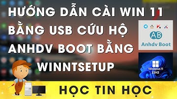 Hướng dẫn cài Win 11 bằng phần mềm Winntsetup trong USB cứu hộ Anhdv Boot