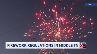 Fireworks regulations in Middle TN communities