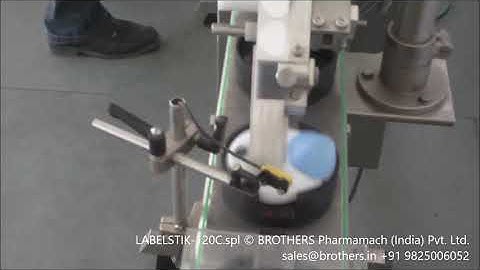 LABELSTIK-120C.Twin.spl  Customised Sticker Labelling Machine to apply Top and Bottom Label