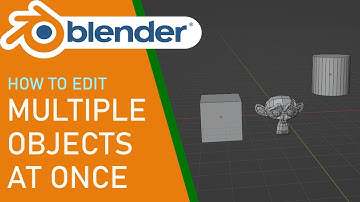Blender how to edit multiple objects at once