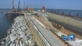 Chesapeake Bay BridgeTunnel construction project 2 years behind schedule