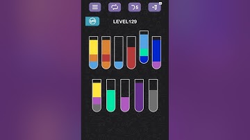 Water Sort Puzzle level 129#gameandroid #gameplay