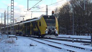 Kereta listrik Škoda 16EV-0005 tiba di stasiun Sarkandaugava | Riga–Skulte