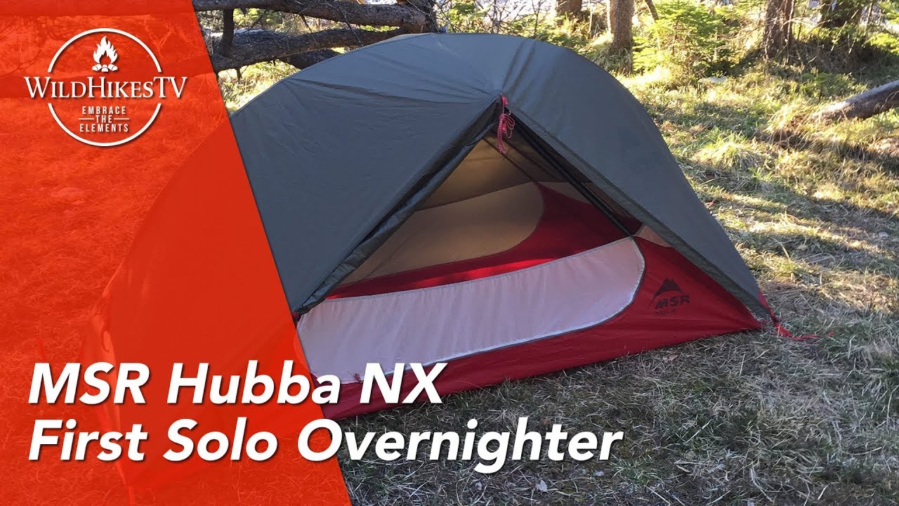 MSR Hubba NX - 1 Person Tent - MSR Footprint First Pitching - YouTube