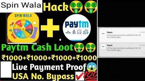 (New Paytm) Cash 🤑 EarningApp May 2020||Unlimited Refer Bypass Tricks||SpinWala App