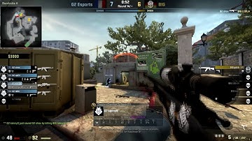 CS:GO POV Demo G2 kennyS (27/16) vs BIG (de_overpass)