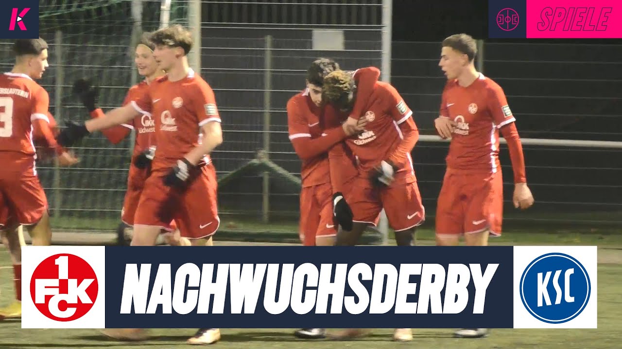 U17-Derby: Später Doppelschlag zwischen FCK und KSC | 1. FC Kaiserslautern U17 - Karlsruher SC U17