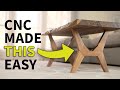 CNC Flat Pack, Live Edge, Mid Century Modern Coffee Table | Woodworking how to
