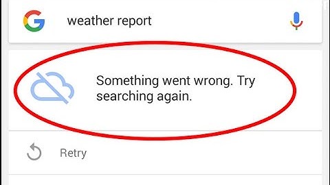 Fix Something went wrong.Try searching again|Can