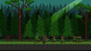 Гоблины в лесу. Пиксель арт. /  Goblins in the forest. Pixel art.