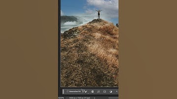 Add lake with Generative Fill Adobe Photoshop beta 2023 | AI image editing
