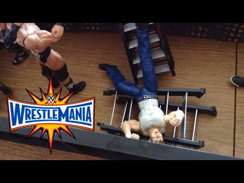 WWE action figure set up - Wrestlemania