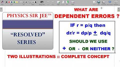DEPENDENT ERROR ANALYSIS JEE ADVANCED 2023 & 2020 | Correct Prediction | RESOLVED-15