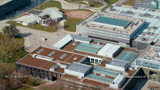 Aerial Footage The Higher Education Institution CentraleSupélec - Cluster of Saclay