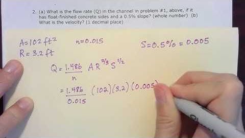 Flow Rate for Trapezoidal Channel