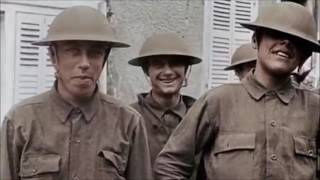 Video thumbnail of "Over There | US army WW1 footage in Color"