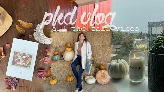 **UNproductive** Cozy Fall Vibes | PhD Vlog