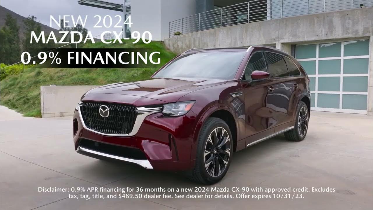 Introducing the all new 2024 Mazda CX90 for 0.9 financing at Gerald