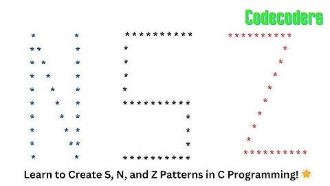 Part 24 | C pattern printing | Malayalam | S N Z Pattern