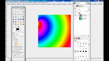 Gimp Tutorial - How to make a Simple Wallpaper ( same method as in Adobe Photoshop )