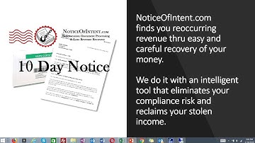 Quick, Easy, Compliant NotiecOfIntent.com