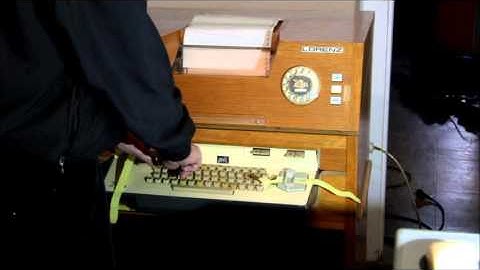 Teleprinter typing