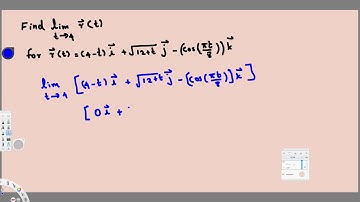 Finding the Limit of a Vector Function #2 - Vector Calculus