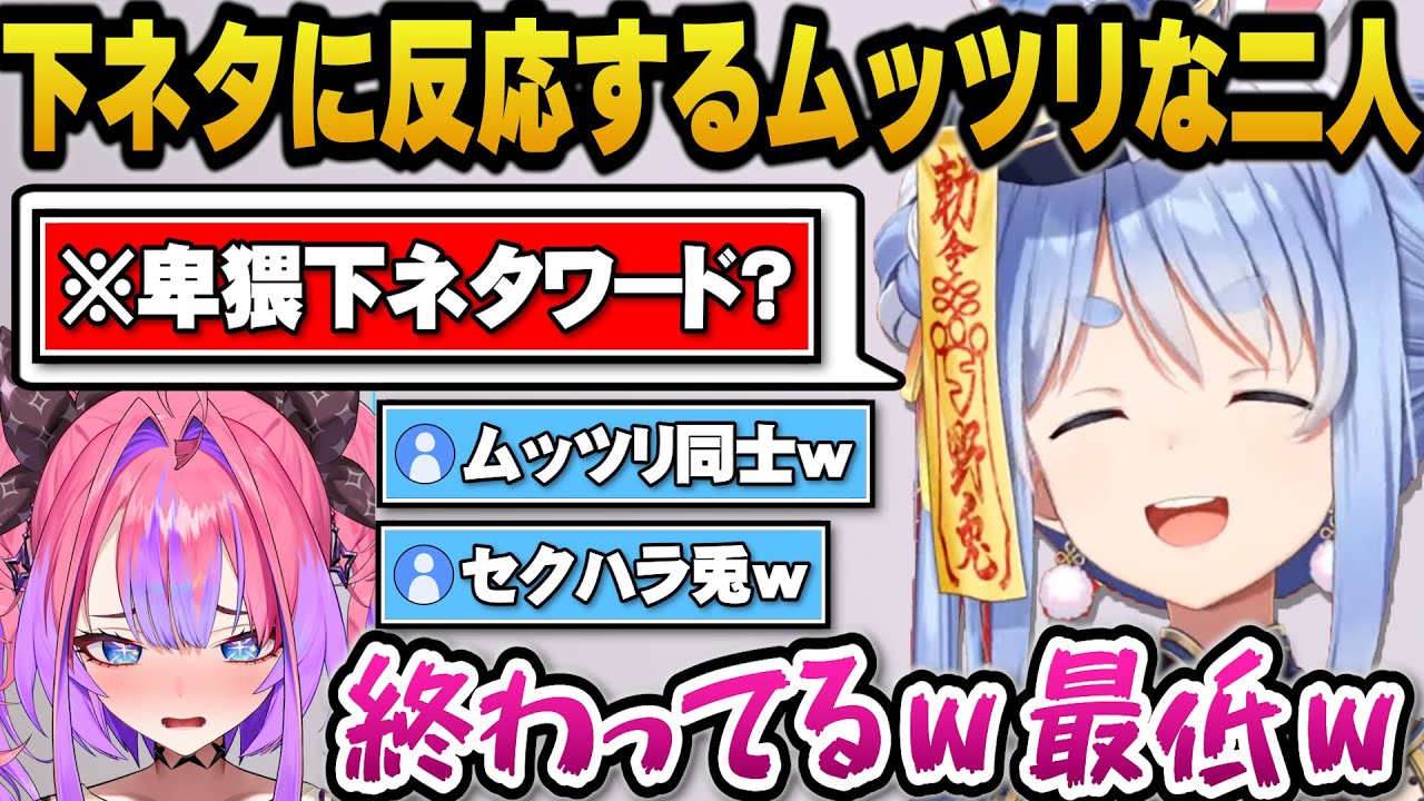 下ネタとも取れるワードに反応しお互いのせいにし合うムッツリなぺこらとヴィヴィｗ【ホロライブ切り抜き  /兎田ぺこら/綺々羅々ヴィヴィ】