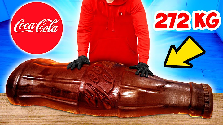 زجاجة كوكاكولا جومي العملاقة | كيفية صنع أكبر زجاجة كوكاكولا جومي DIY في العالم