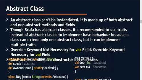 Traits and Abstract Classes in Scala v2