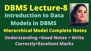 DBMS Data Models Part-1 | Database Models | Types of Databases | DBMS Lecture 8 | Hierarchical Model