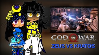 God's《God of War ⚡️zeus vs kratos⚡️》 react to gacha part 1