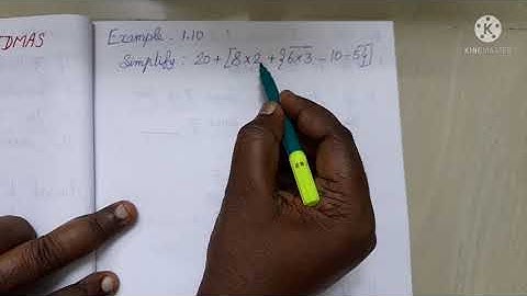 6th Standard  Chapter 1 numbers  BIDMAS use simplify  examples 1.9,1.10 simple class surya