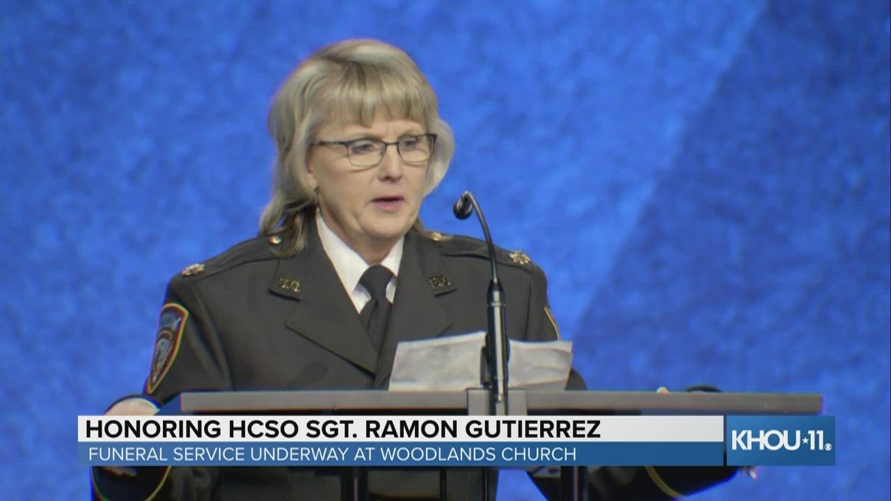 Susan Colter Major Susan Cotter speaks at funeral for Sgt. Ramon Gutierrez - YouTube