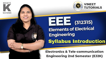 EEE (312315) Syllabus Discussion | Diploma ENTC 2nd Semester | Vineet Sir | Vineet Tutorials|