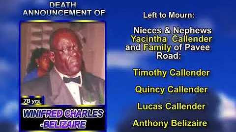 Winifred Charles Belizare long 1