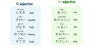 い＆な-adjective | Minna no Nihongo | Lesson 8